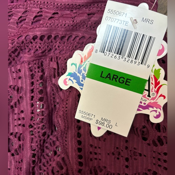 BECCA by Rebecca Virtue Side Split Beach Cover Pants - Sz Large - Picture 3 of 3